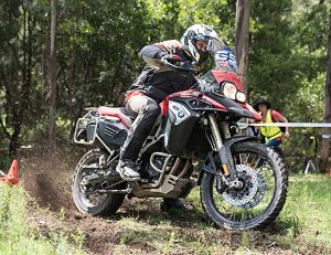 2017 BMW Motorrad GS Trophy qualifier action wheelspin lima east victoria